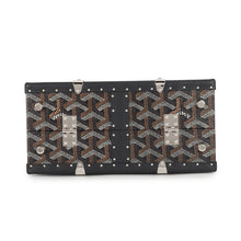Load image into Gallery viewer, GOYARD Saigon Mini Trunk Bag BlackSAIMA3MINTY01CL01P PVC Leather Wood