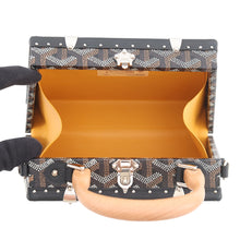 Load image into Gallery viewer, GOYARD Saigon Mini Trunk Bag BlackSAIMA3MINTY01CL01P PVC Leather Wood