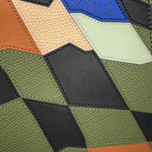 Load image into Gallery viewer, Valextra Valextra Arthur Albesse Collaboration Brera 2-Way Top Handle Bag Khaki/Multicolor Leather Size Medium