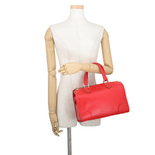 Load image into Gallery viewer, Valextra Valextra Babila Boston Handbag RedWBBB0031028LOC99 Leather Size Small
