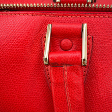 Load image into Gallery viewer, Valextra Valextra Babila Boston Handbag RedWBBB0031028LOC99 Leather Size Small
