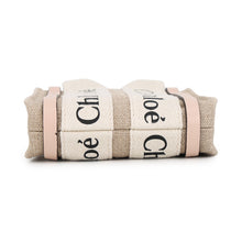 将图像加载到图库查看器中,Chloe Woody Nano Shoulder Bag Beige/PinkCHC22AP235I266J5 Canvas Leather Size Nano