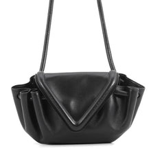 Load image into Gallery viewer, Bottega Veneta Beak Shoulder Bag Black Leather Size Small