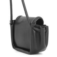 Load image into Gallery viewer, Bottega Veneta Beak Shoulder Bag Black Leather Size Small