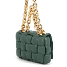 将图像加载到图库查看器中,Bottega Veneta Padded Maxi Intrecciato Chain Cassette rain tree631421VBWZ03035 Leather
