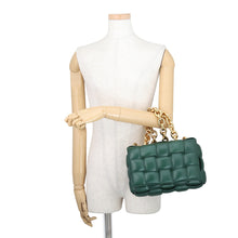 将图像加载到图库查看器中,Bottega Veneta Padded Maxi Intrecciato Chain Cassette rain tree631421VBWZ03035 Leather