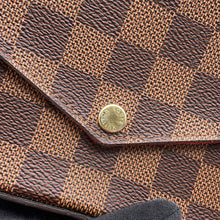将图像加载到图库查看器中,LOUIS VUITTON Felicie Pochette RedN40492 Damier Ebene Canvas