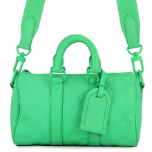 将图像加载到图库查看器中,LOUIS VUITTON Keepall Bandouliere GreenM20929 Monogram・Taurillon Size 25