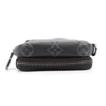 Load image into Gallery viewer, LOUIS VUITTON Eclipse Reverse Double Phone Pouch NoirM69534 Monogram Eclipse Reverse