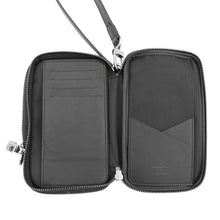 Load image into Gallery viewer, LOUIS VUITTON Eclipse Reverse Double Phone Pouch NoirM69534 Monogram Eclipse Reverse