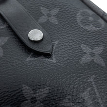 Load image into Gallery viewer, LOUIS VUITTON Eclipse Reverse Double Phone Pouch NoirM69534 Monogram Eclipse Reverse