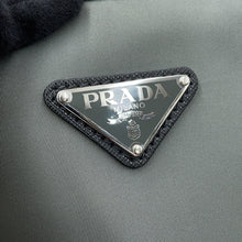Load image into Gallery viewer, PRADA Triangle Logo 2-Way Tote Gray/Black2VG064 Nylon Saffiano LeatherLeather