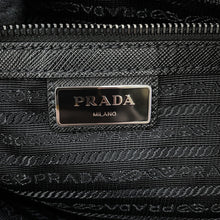 将图像加载到图库查看器中,PRADA Triangle Logo 2-Way Tote Gray/Black2VG064 Nylon Saffiano LeatherLeather