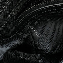 Load image into Gallery viewer, PRADA Triangle Logo 2-Way Tote Gray/Black2VG064 Nylon Saffiano LeatherLeather