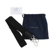 Load image into Gallery viewer, PRADA Triangle Logo 2-Way Tote Gray/Black2VG064 Nylon Saffiano LeatherLeather