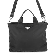 将图像加载到图库查看器中,PRADA 2WAYTote Bag Black1BG387 Nylon Leather