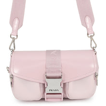Load image into Gallery viewer, PRADA Flap Shoulder Bag Pink1BD295 Nylon BrushedLeather
