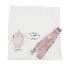 Load image into Gallery viewer, PRADA Flap Shoulder Bag Pink1BD295 Nylon BrushedLeather