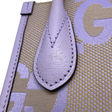Load image into Gallery viewer, GUCCI Jumbo GG 2WAY Bag Beige/Purple671623 Jumbo GG Canvas Leather