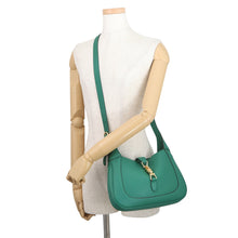 Load image into Gallery viewer, GUCCI Jackie 1961 2WAYBag Green810232 Leather Size Small