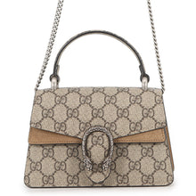 Load image into Gallery viewer, GUCCI GG Supreme Dionysus 2-Way Handbag Beige752029 GG Supreme Suede