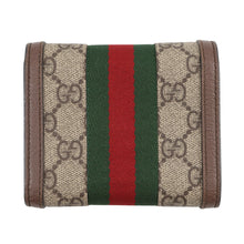 Load image into Gallery viewer, GUCCI Compact Wallet GG Supreme Ophidia Beige/Brown523174 GG Supreme/Leather