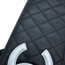Load image into Gallery viewer, CHANEL Cambon line Chain wallet Black/SilverA46646 Leather