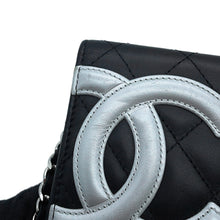 Load image into Gallery viewer, CHANEL Cambon line Chain wallet Black/SilverA46646 Leather