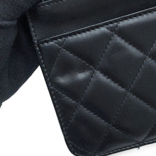Load image into Gallery viewer, CHANEL Cambon line Chain wallet Black/SilverA46646 Leather