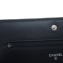 Load image into Gallery viewer, CHANEL Cambon line Chain wallet Black/SilverA46646 Leather