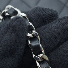 Load image into Gallery viewer, CHANEL Cambon line Chain wallet Black/SilverA46646 Leather