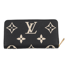 Load image into Gallery viewer, LOUIS VUITTON Zippy Wallet BlackBeigeM28794 Bicolor Monogram Empreinte Leather