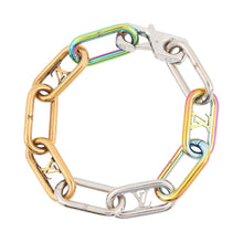 将图像加载到图库查看器中,LOUIS VUITTON Bracelet Signature Chain Righe RainbowM80178 Metal