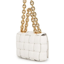 将图像加载到图库查看器中,Bottega Veneta Cassette ChainShoulder Bag White631421 Leather