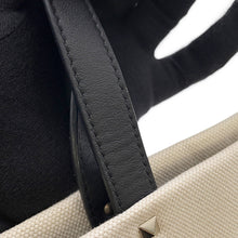 Load image into Gallery viewer, Valentino Garavani Logo Canvas Tote Beige/BlackTW2B0D21FWB Leather Canvas