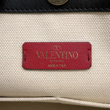 Load image into Gallery viewer, Valentino Garavani Logo Canvas Tote Beige/BlackTW2B0D21FWB Leather Canvas