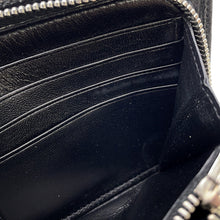 Load image into Gallery viewer, SAINT LAURENT PARIS Crocodile-embossed Zip Around Wallet Black326599 Leather