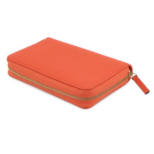 将图像加载到图库查看器中,GUCCI Zip AroundWallet Orange420113 Leather