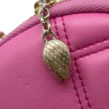 将图像加载到图库查看器中,BVLGARI Cabochon Mini Pochette Pink Leather