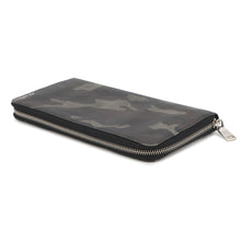 Load image into Gallery viewer, PRADA Zippy Organizer Zip Around Long Wallet Black/Brown/Beige Saffiano Leather