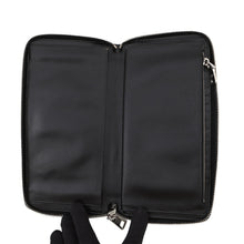 Load image into Gallery viewer, PRADA Zippy Organizer Zip Around Long Wallet Black/Brown/Beige Saffiano Leather