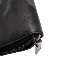 Load image into Gallery viewer, PRADA Zippy Organizer Zip Around Long Wallet Black/Brown/Beige Saffiano Leather