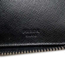 Load image into Gallery viewer, PRADA Zippy Organizer Zip Around Long Wallet Black/Brown/Beige Saffiano Leather