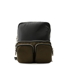 Load image into Gallery viewer, PRADA Pocket Backpack Black/Khaki2VZ043 Nylon Rubber