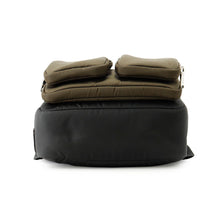 Load image into Gallery viewer, PRADA Pocket Backpack Black/Khaki2VZ043 Nylon Rubber