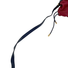 Load image into Gallery viewer, GUCCI Horsebit1955 Drawstring Bag Shoulder Bag Red/Navy602118 1DBLG 8495 Leather