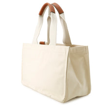 Load image into Gallery viewer, LOEWE Paula Ibiza Canvas Tote Bag Ivory/Blue/BrownA716C68X02 Canvas Leather