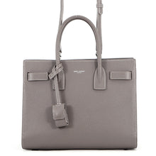 Load image into Gallery viewer, SAINT LAURENT PARIS Sacked Jules 2WAY Bag Gray421863 Grain Leather Size Baby