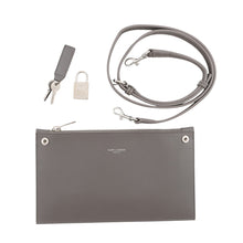 Load image into Gallery viewer, SAINT LAURENT PARIS Sacked Jules 2WAY Bag Gray421863 Grain Leather Size Baby