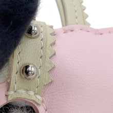 Load image into Gallery viewer, HERMES Buddy Epic Bag Charm Rose Darling / Craie / Ecru Lambskin Mouton